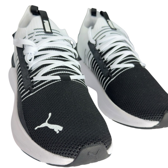 PUMA Softride Symmetry Fuzion Running Shoes Black White Mens Sizes 10.5, 11 - Picture 10 of 16
